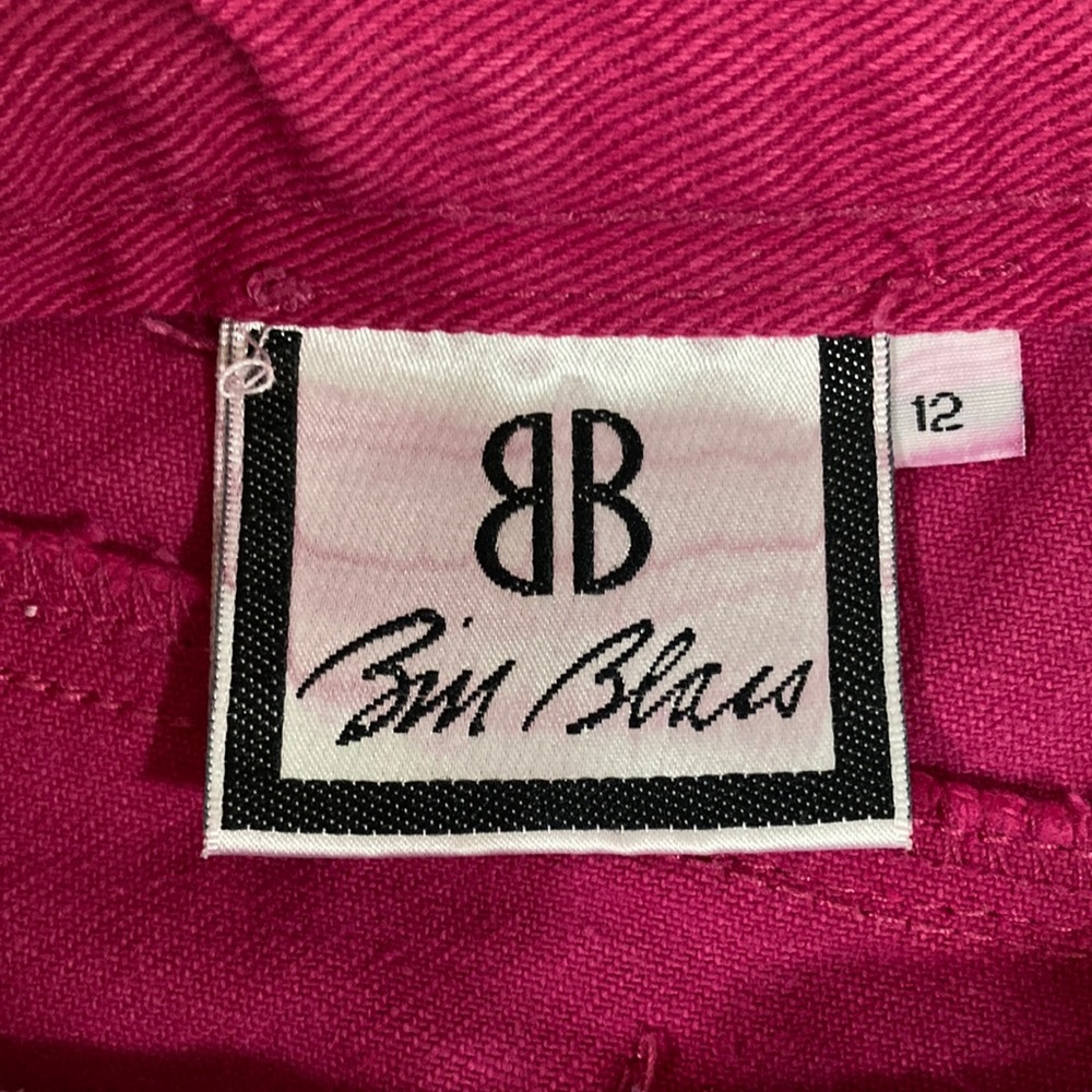 VINTAGE Heavy Denim High Rise Magenta Hot Pink Vintage Jeans - Picture 12 of 12
